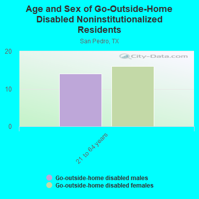 Age and Sex of Go-Outside-Home Disabled Noninstitutionalized Residents