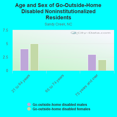 Age and Sex of Go-Outside-Home Disabled Noninstitutionalized Residents