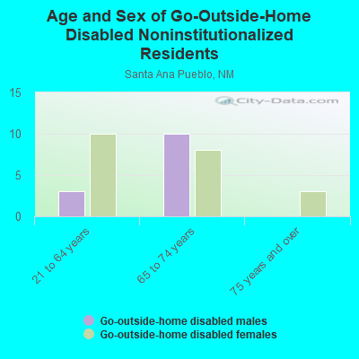 Age and Sex of Go-Outside-Home Disabled Noninstitutionalized Residents