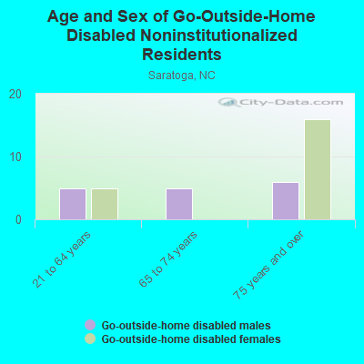 Age and Sex of Go-Outside-Home Disabled Noninstitutionalized Residents