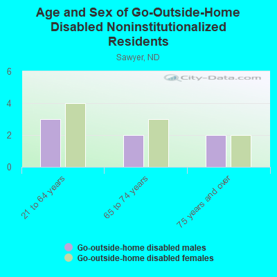 Age and Sex of Go-Outside-Home Disabled Noninstitutionalized Residents