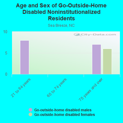 Age and Sex of Go-Outside-Home Disabled Noninstitutionalized Residents