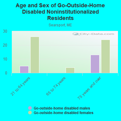 Age and Sex of Go-Outside-Home Disabled Noninstitutionalized Residents