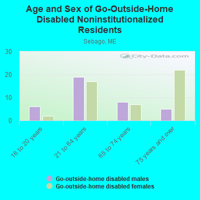 Age and Sex of Go-Outside-Home Disabled Noninstitutionalized Residents