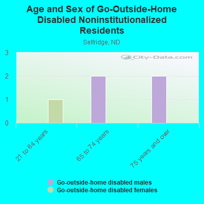 Age and Sex of Go-Outside-Home Disabled Noninstitutionalized Residents