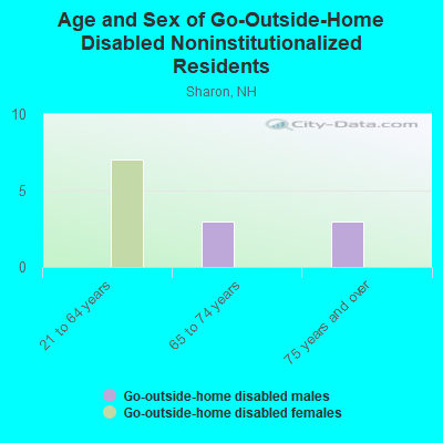 Age and Sex of Go-Outside-Home Disabled Noninstitutionalized Residents