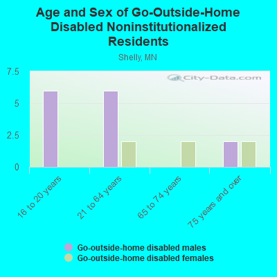 Age and Sex of Go-Outside-Home Disabled Noninstitutionalized Residents