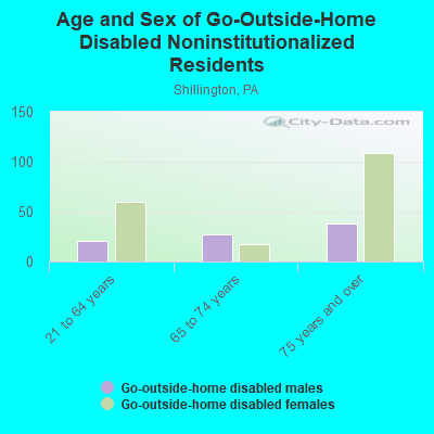 Age and Sex of Go-Outside-Home Disabled Noninstitutionalized Residents