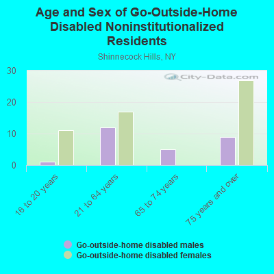 Age and Sex of Go-Outside-Home Disabled Noninstitutionalized Residents