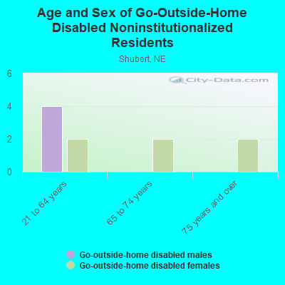 Age and Sex of Go-Outside-Home Disabled Noninstitutionalized Residents