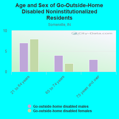 Age and Sex of Go-Outside-Home Disabled Noninstitutionalized Residents