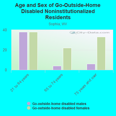 Age and Sex of Go-Outside-Home Disabled Noninstitutionalized Residents