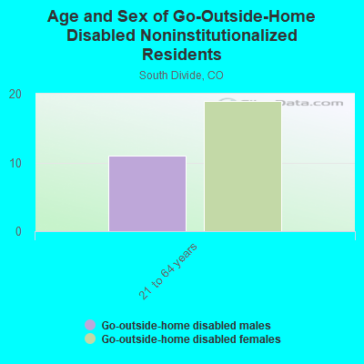 Age and Sex of Go-Outside-Home Disabled Noninstitutionalized Residents