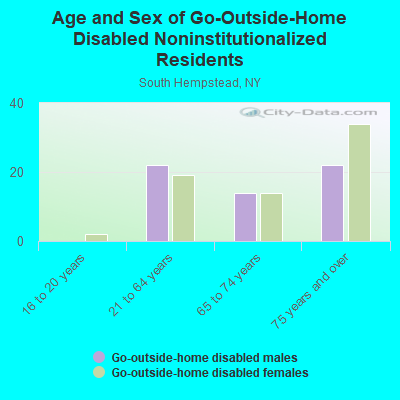 Age and Sex of Go-Outside-Home Disabled Noninstitutionalized Residents