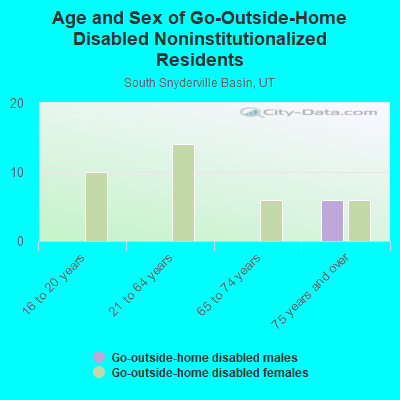 Age and Sex of Go-Outside-Home Disabled Noninstitutionalized Residents