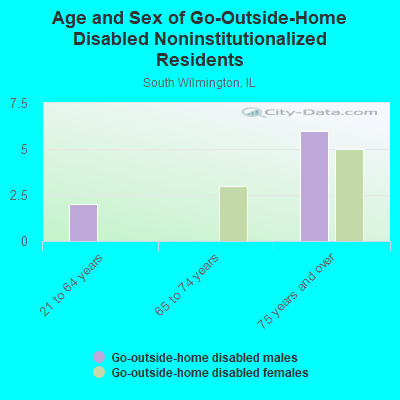 Age and Sex of Go-Outside-Home Disabled Noninstitutionalized Residents