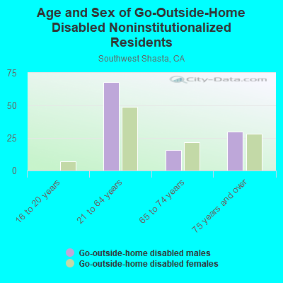 Age and Sex of Go-Outside-Home Disabled Noninstitutionalized Residents