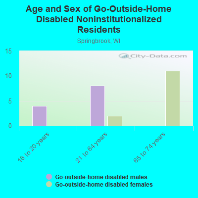 Age and Sex of Go-Outside-Home Disabled Noninstitutionalized Residents