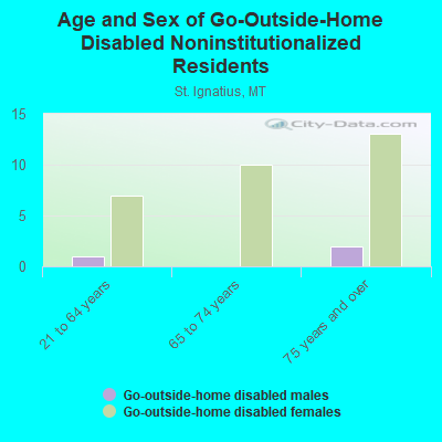 Age and Sex of Go-Outside-Home Disabled Noninstitutionalized Residents