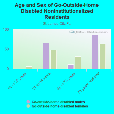 Age and Sex of Go-Outside-Home Disabled Noninstitutionalized Residents