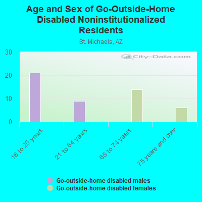 Age and Sex of Go-Outside-Home Disabled Noninstitutionalized Residents