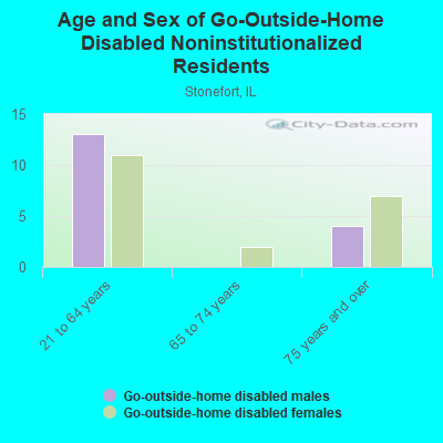 Age and Sex of Go-Outside-Home Disabled Noninstitutionalized Residents