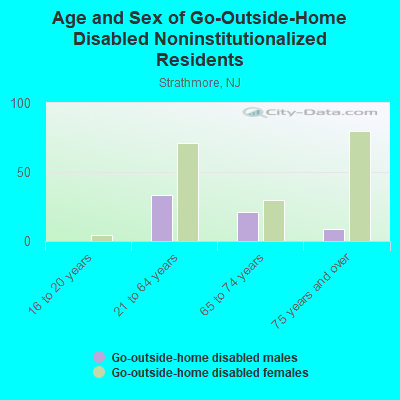 Age and Sex of Go-Outside-Home Disabled Noninstitutionalized Residents