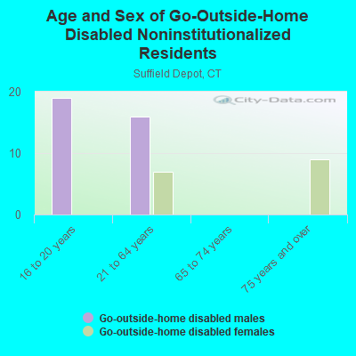 Age and Sex of Go-Outside-Home Disabled Noninstitutionalized Residents