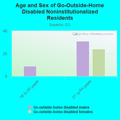 Age and Sex of Go-Outside-Home Disabled Noninstitutionalized Residents