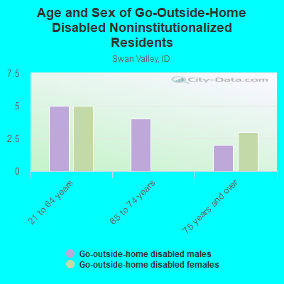 Age and Sex of Go-Outside-Home Disabled Noninstitutionalized Residents