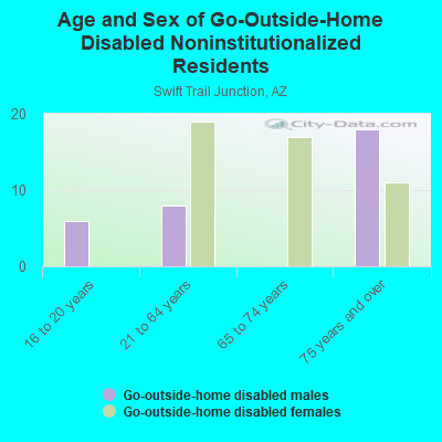 Age and Sex of Go-Outside-Home Disabled Noninstitutionalized Residents