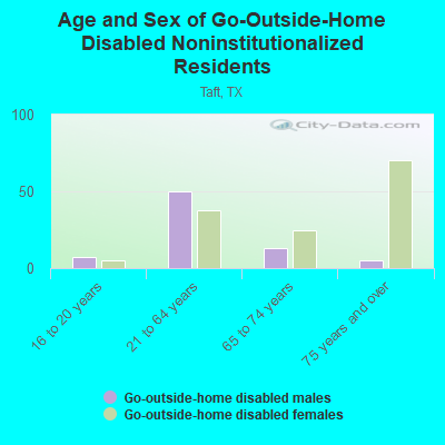 Age and Sex of Go-Outside-Home Disabled Noninstitutionalized Residents