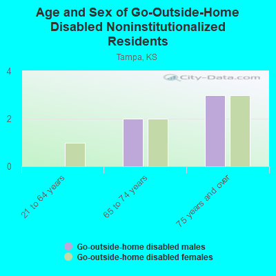 Age and Sex of Go-Outside-Home Disabled Noninstitutionalized Residents