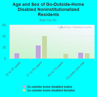 Age and Sex of Go-Outside-Home Disabled Noninstitutionalized Residents