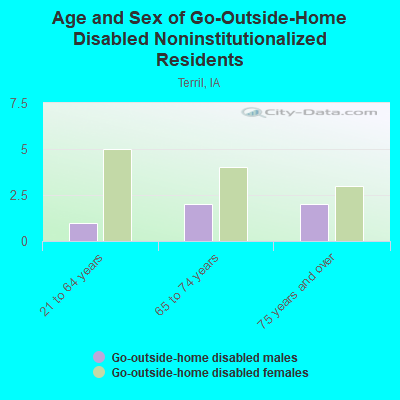 Age and Sex of Go-Outside-Home Disabled Noninstitutionalized Residents