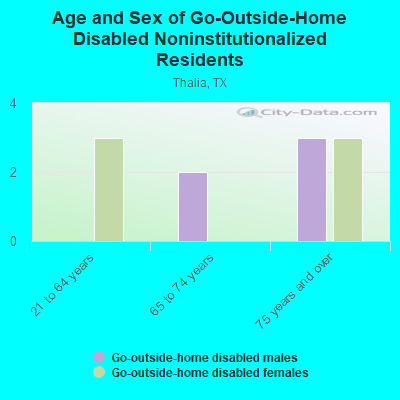 Age and Sex of Go-Outside-Home Disabled Noninstitutionalized Residents