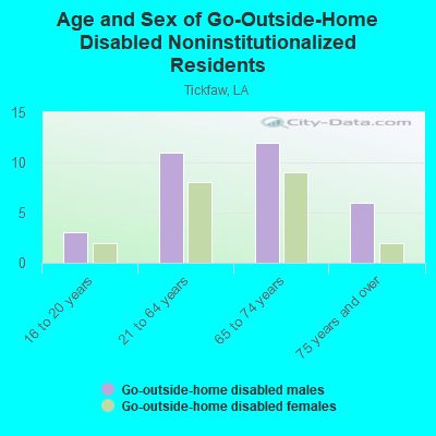 Age and Sex of Go-Outside-Home Disabled Noninstitutionalized Residents