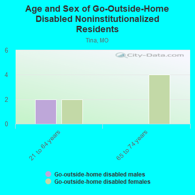 Age and Sex of Go-Outside-Home Disabled Noninstitutionalized Residents