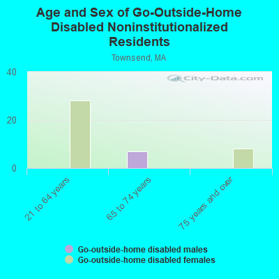 Age and Sex of Go-Outside-Home Disabled Noninstitutionalized Residents