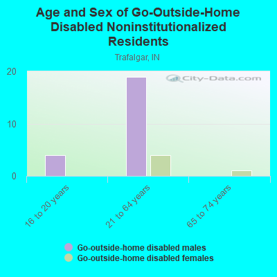 Age and Sex of Go-Outside-Home Disabled Noninstitutionalized Residents