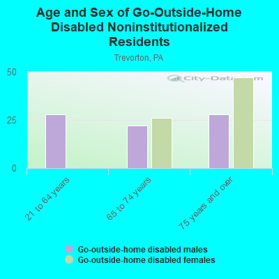 Age and Sex of Go-Outside-Home Disabled Noninstitutionalized Residents