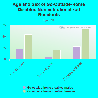 Age and Sex of Go-Outside-Home Disabled Noninstitutionalized Residents