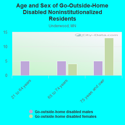 Age and Sex of Go-Outside-Home Disabled Noninstitutionalized Residents