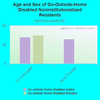 Age and Sex of Go-Outside-Home Disabled Noninstitutionalized Residents