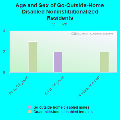 Age and Sex of Go-Outside-Home Disabled Noninstitutionalized Residents