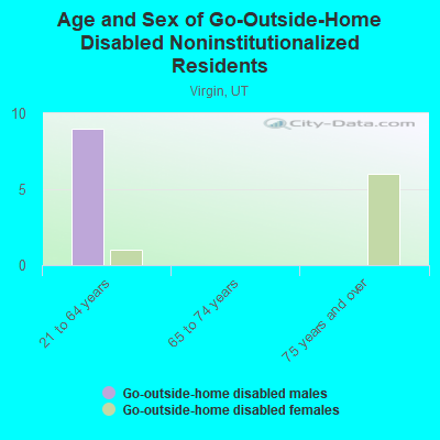 Age and Sex of Go-Outside-Home Disabled Noninstitutionalized Residents