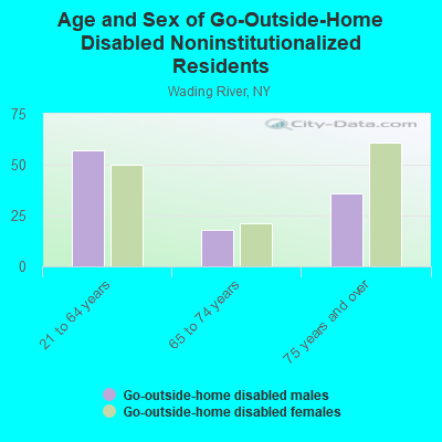 Age and Sex of Go-Outside-Home Disabled Noninstitutionalized Residents