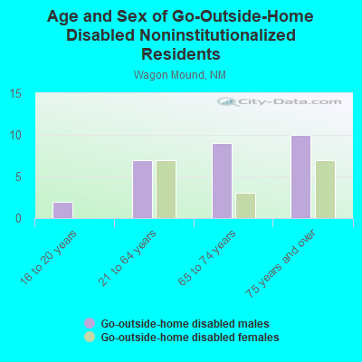 Age and Sex of Go-Outside-Home Disabled Noninstitutionalized Residents