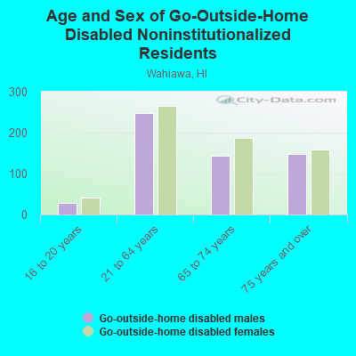 Age and Sex of Go-Outside-Home Disabled Noninstitutionalized Residents