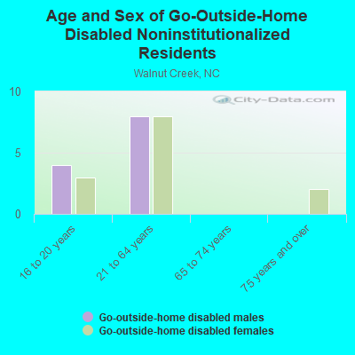 Age and Sex of Go-Outside-Home Disabled Noninstitutionalized Residents